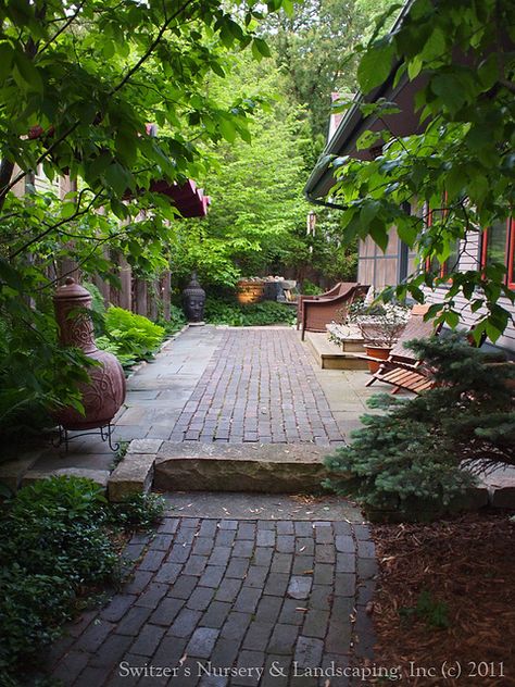 Minnesota Landscape Design inspired by Bali ~ Antique Clay Paver Walk & Patio / Blue Stone Raised Patio / Chilton Stone Wall & Step, via Flickr. Patio Step, Minnesota Landscape, Bali Garden, Minnesota Landscaping, Landscape Design Ideas, Small Yard Landscaping, Stone Pavers, Raised Patio, Patio Steps