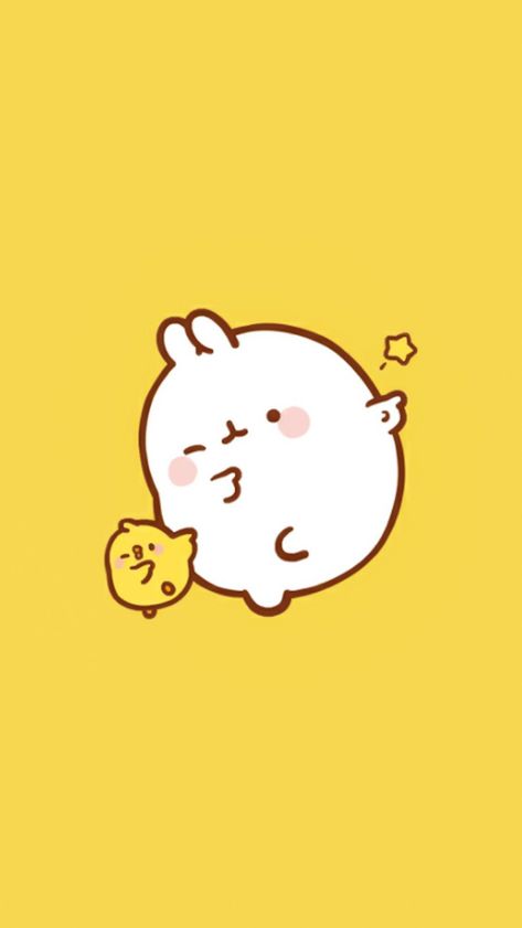 Molang Wallpaper, Simple Anime, Wallpaper Wa, Kawaii Background, Hello Kitty Drawing, Cute Pastel Wallpaper, Iphone Wallpaper Tumblr Aesthetic, Cute Kawaii Drawings