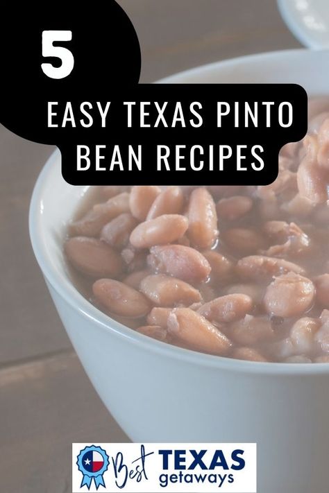 5 Easy Texas Pinto Beans Recipes - Best Texas Getaways Canned Pinto Beans Doctored Up, Canned Pinto Bean Recipes, Texas Pinto Beans Recipe, Pinto Beans In The Crock Pot, Crockpot Pinto Beans Recipe, Southern Pinto Beans Recipe, Texas Foods, Pork And Beans Recipe, Beans Recipe Crockpot