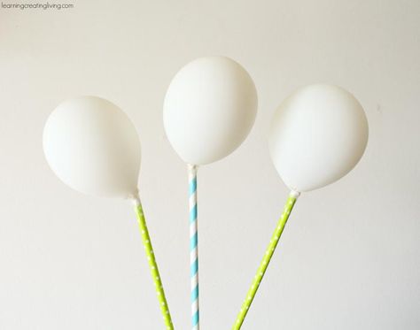 Mini Balloon Bouquet, Baloon Diy, Balloon Centerpieces Diy, Clear Balloons With Confetti, Happy Birthday Tag, Diy Straw, Balloon Tassel, Inexpensive Crafts, Small Balloons