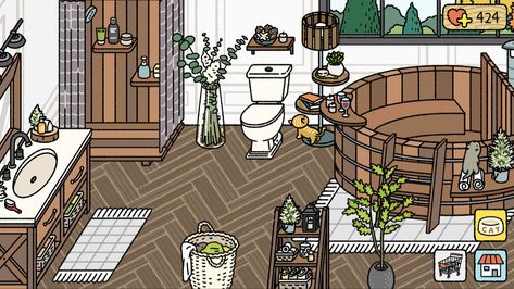 Adorable Home Bathroom, Adorable Home Game, Adorable Home Game Design Ideas, Adorable Home, App Anime, Adorable Homes Game, Cute Minecraft Houses, Home Id, Art Studio At Home