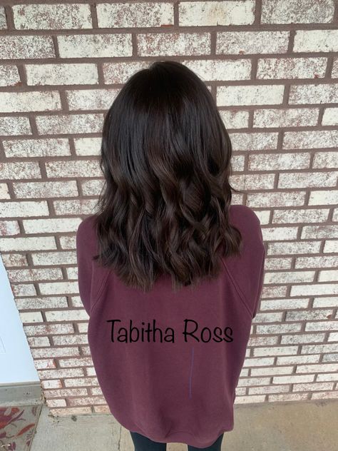 Dark Chocolate Brown Hair Espresso, Dark Chocolate Brown Hair Color, Dark Brown Hair Rich, Dark Chocolate Hair Color, Rich Chocolate Brown Hair, Pelo Color Vino, Espresso Hair Color, Iron Curls, Dark Chocolate Hair