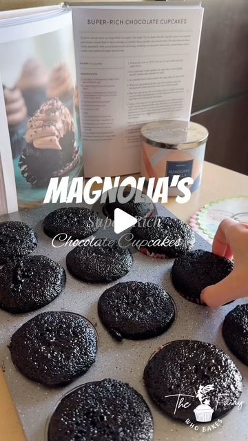 Fatima Chehab on Instagram: "Here is the original recipe from Magnolia Bakery! My favorite chocolate cupcakes; they’re so tender, moist, and decadent. The flavor is rich and intensely chocolatey with a hint of sweetness balanced perfectly. With simple ingredients and straightforward instructions, you’ll have delicious homemade bakery-style cupcakes in no time! Recipe⬇️ INGREDIENTS (24 cupcakes) 2 cups plus 2 tablespoons granulated sugar 1¾ cups all-purpose flour ¾ cup plus 2 tablespoons unsweetened dark cocoa powder (22 to 24%), sifted 1 ½ teaspoons baking powder 1/2 teaspoon baking soda 1 1/2 teaspoons salt 2 eggs 1 cup whole milk ½ cup vegetable oil 1 tablespoon pure vanilla extract 2 tablespoons instant espresso powder ¾ cup boiling water  1.  Preheat the oven to 325°F. Line two 12-cup Magnolia Cupcakes, Bakery Oven, Instant Espresso, Homemade Bakery, Cakes Inspiration, Magnolia Bakery, Magnolias Bakery, Cupcake Recipes Chocolate, Food Substitutions