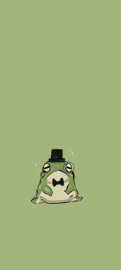 Green Animal Drawing, Aesthetic Frog Wallpaper Iphone, Frog Wallpaper Funny, Cute Frog Art Wallpaper, Cute Aesthetic Frog Wallpaper, Froggy Wallpaper Aesthetic, Aesthetic Wallpaper Frogs, Frog Asthetic Wallpers, Apple I Wanna Be Saved