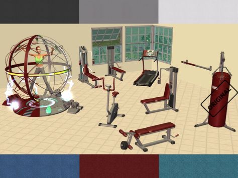 Mod The Sims - Exercise Equipment - EE Colours Leg Extensions Workout, Sims 2 Cc, Sims 2 Hair, Exercise Equipment, Workout Machines, Sims Mods, Biking Workout, Sims 4 Cc, Sims 4 Mods