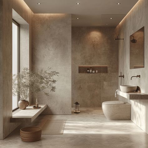 21 Stunning Japandi Style Bathroom designs for a Zen-Like Retreat Japandi Basement, Dream Bathrooms Luxury Modern, Japandi Style Bathroom, Scandinavian Interior Bathroom, Scandinavian Bathroom Ideas, Japanese Bathroom Design, Content House, Japanese Bathroom, Japandi Interior Design