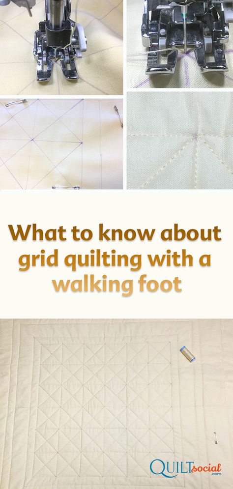 Walking Foot Quilting Designs Simple, Walking Foot Quilting Designs, Hot Topic Outfits, Quilting Needles, Grid Quilting, Destiny Ii, History Of Quilting, Walking Foot Quilting, Beginning Quilting