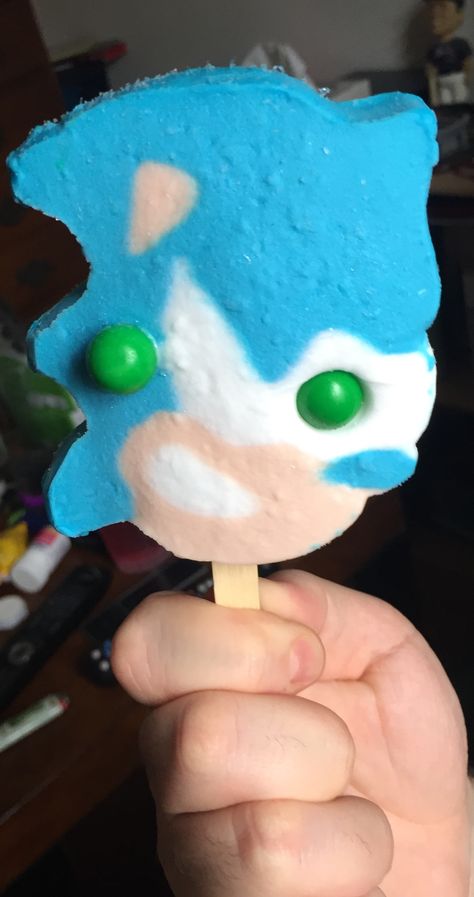 Not only was Sonic’s face messed up in the live action remake, but also in Ice Cream form too. Sonic Popsicle, An Ice Cream, My Brother, Live Action, Sonic, The Live, Ice Cream, Cream, For Sale