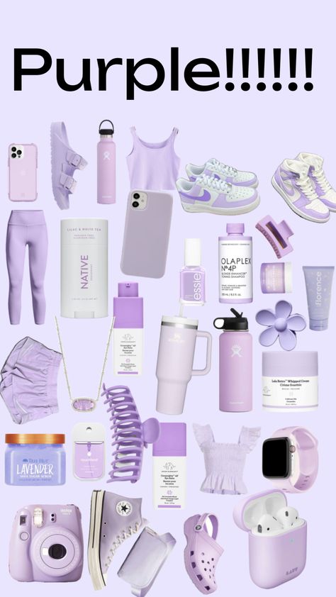 Lilac School Supplies, Purple Ideas, Purple Items, Purple Aesthetics, School Wishlist, Room Checklist, Morning Routine School, Unicorn Fashion, Purple Vibe