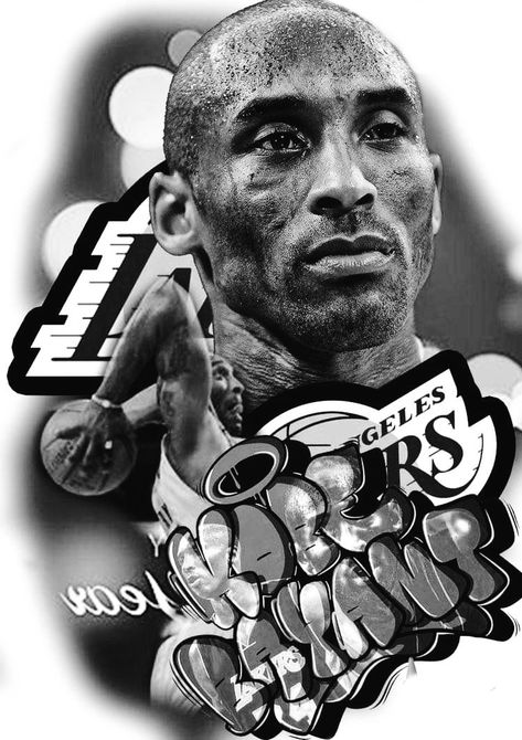 Kobe Bryant Tattoo, Bio Organic Tattoo, Sport Tattoos, Krishna Tattoo, Organic Tattoo, Kobe & Gigi, Black White Tattoos, Graffiti Tattoo, Chicano Tattoo