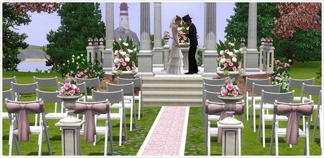 Romanza Ceremony + Attire - Store - The Sims™ 3 Wedding Decor Sims 4, The Sims 4 Wedding Lot, Sims 2 Wedding Cc, Sims 3 Wedding, Sims 3 Wedding Lots, Sims 2 Wedding Dress, Island Survival, Leaving Las Vegas, Sims Memes