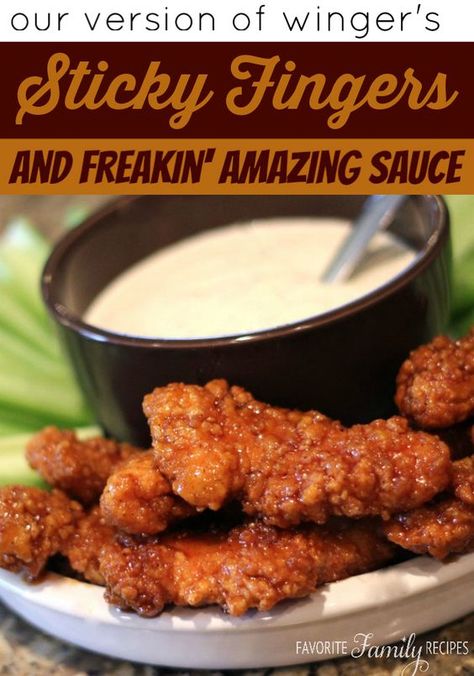 Wingers Sticky Fingers, Sticky Fingers, Chicken Fingers, Copycat Recipe, Wing Recipes, Crowd Pleaser, Feb 8, Restaurant Recipes, Turkey Recipes