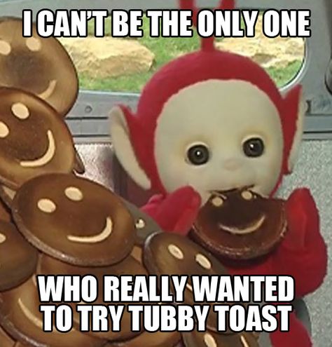 Tubby Toast, Teletubbies Funny, Childrens Tv, Bee Movie, Kids Tv Shows, 90s Childhood, Funny Tumblr Posts, 90s Kids, Kids Shows