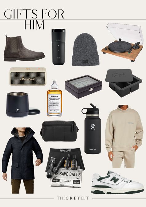 the grey edit blog-holiday gift guide-gifts for him Gifts For My Man, Luxury Gifts For Boyfriend, House Gifts For Men, Gifting Ideas For Men, Gift Guides For Him, Christmas Gifts For Him Men, Mens Wishlist, Gift Ideas For Women Diy, Men’s Gift Guide