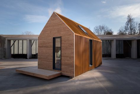 The Bothy has a fully insulated envelope and is double glazed. Tagged: Exterior, Prefab Building Type, Metal Roof Material, Wood Siding Material, Gable RoofLine, Metal Siding Material, and Cabin Building Type.  Photo 3 of 12 in Go Off-Grid in This Prefabricated Cor-Ten Steel Cabin Prefabricated Cabins, Prefab Buildings, Prefab Cabins, Metal Siding, Modern Tiny House, Compact Living, Tiny House Cabin, Tiny House Plans, Space Design