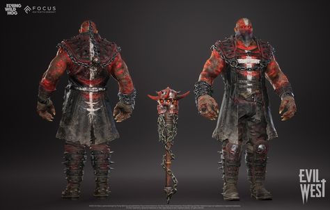 ArtStation - Evil West - Heavy Vampiric Enemy Evil West, West Art, Unreal Engine, Character Modeling, Low Poly, Concept Art, Art Design, Art