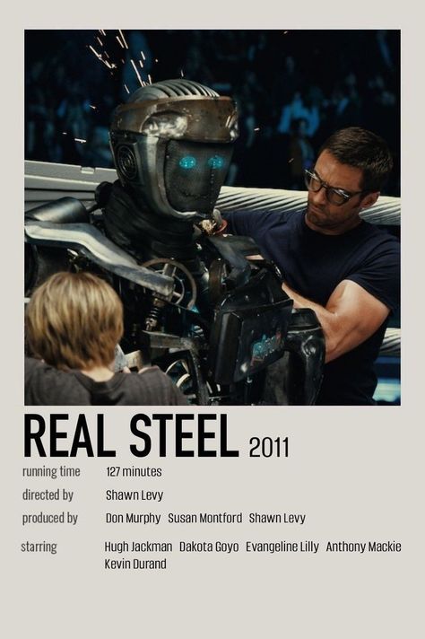 Real Steel Movie Poster, Best Action Movies To Watch, Real Steel Poster, Real Steel Movie, Movie Critique, Polaroid Movie Poster, Movie Character Posters, Action Movie Poster, Classic Films Posters