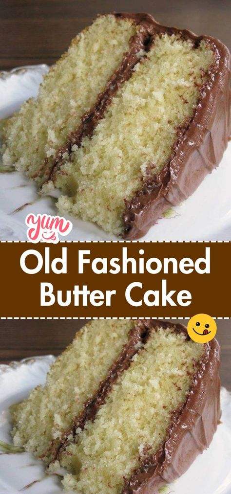 Old Fashioned Butter Cake Cole Recipes, Butter Cake Recipe, Biscuits Recipe, Cake Recipes From Scratch, Homemade Cake Recipes, Homemade Biscuits, Pound Cake Recipes, Butter Cake, Chocolate Frosting