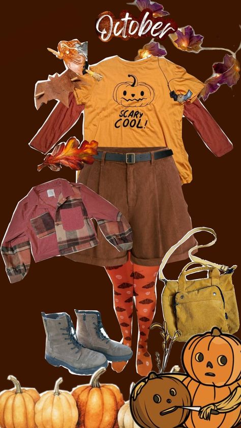 I call this Fit the "October Galore" . . . #outfit #october #falloutfits #outfitinspo #dopaminedressing #halloween #autumnaesthetic #fallaesthetic Halloween Town, Autumn Aesthetic, Fall Outfits, Halloween, Outfit Inspo, Pins, Autumn Outfits