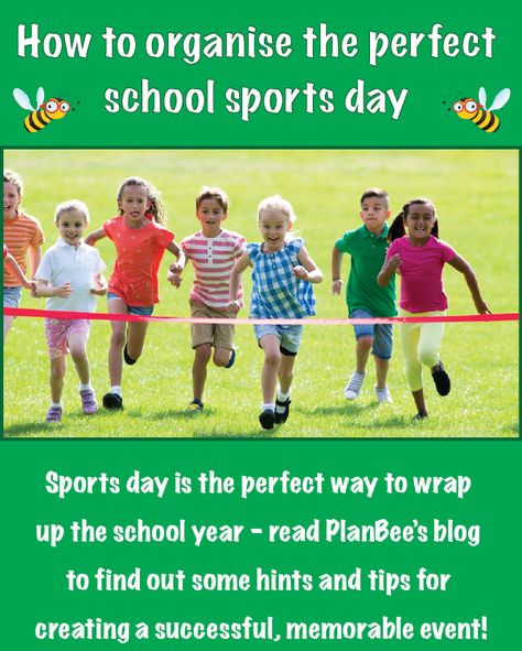 Read PlanBee's blog for some hints and tips on how to organise a successful, memorable primary school sports day! Sports Day At School, Sports Day Activities, School Sports Day, Cool School, Notes To Parents, School Plan, Teacher Tips, Sports Day, School Themes