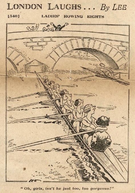 Pulling Against the Stream: Historic Images of Women’s Rowing – Hear The Boat Sing Women Rowing, Rowing Drawing, Rowing Background, Rowing Illustration, Rowing Artwork, Rowing Coxswain, Women's Rowing, Sport Illustration, Boat Race