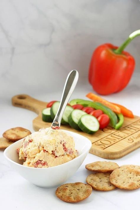 Southwest Pimento Cheese Spread - Craving Something Healthy Easy Cold Appetizers, Cream Cheese Dough, Cheese Dough, Poolside Food, Summer Appetizer Recipes, Pimento Cheese Sandwiches, Pimento Cheese Spread, Summer Appetizers Easy, Cookies With Cream Cheese