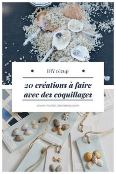 Des créations à faire avec des coquillages / DIY coquillages Seashell Diys, Diy Souvenirs, Shell Diy, Art Coquillage, Shells Diy, Brain Food, Seashell Crafts, Shell Crafts, Diy Bracelets