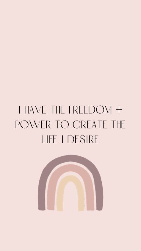 "I have the Freedom + Power to create the life I desire" iPhone wallpaper affirmation Lock Screen Wallpaper Quotes Inspiration, Positive Iphone Wallpaper, Wallpaper Iphone Positive, Quotes Twitter Header, Yay Quotes, Wallpaper Iphone Aesthetic Black, Affirmations Wallpaper Iphone, Motivation Phone Wallpaper, Positive Manifestation Wallpaper