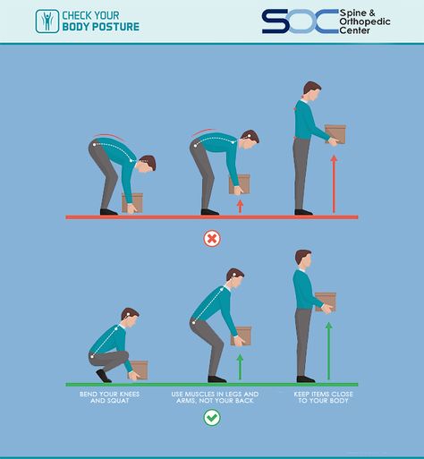 Proper Body Mechanics, Better Posture Exercises, Health And Safety Poster, Body Mechanics, Safety Posters, Step Workout, Spine Health, Medical Careers, Proper Posture