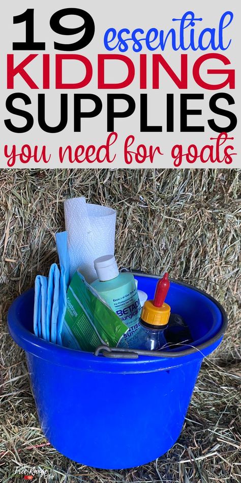 Goat Hacks, Goat Kidding Kit, Goat Tips, Raising Cows, Goat Health, Homestead Animals, Mini Goats, Raising Farm Animals, Goat Care