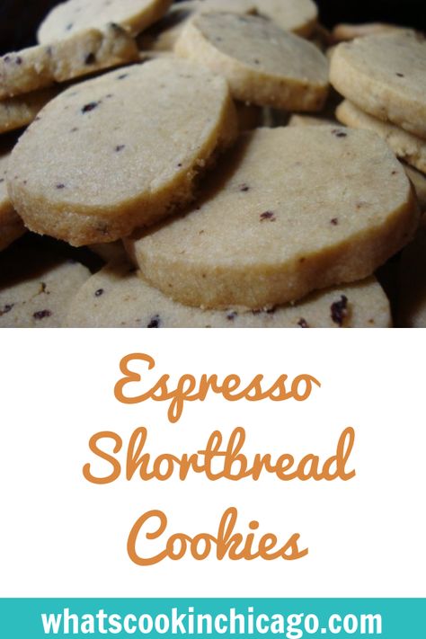 Espresso Shortbread Cookies #shortbread #holiday #cookie #recipes Expresso Shortbread Cookies, Expresso Cookie Fanart, Espresso Shortbread Cookies, Espresso Shortbread, World Peace Cookies, Holiday Desert Recipes, Cookies Shortbread, Chocolate Covered Espresso Beans, Fancy Desserts Recipes