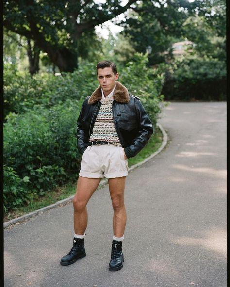 Antoni Porowski, Cold Sweater, Iris Fashion, Calf Leg, Spring Inspo, White Sock, Your Back, Summer Shorts, Swim Shorts