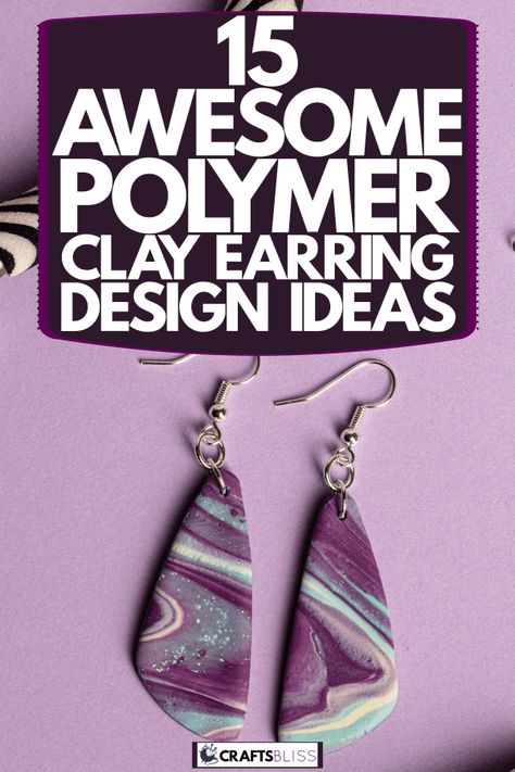 What Kind Of Paint Can I Use On Polymer Clay? - CraftsBliss.com Polymer Clay Ideas Jewelry, Unique Polymer Clay Earring Ideas, Earring Design Ideas, Polymer Clay Earring Ideas, Clay Earring Ideas, Polymer Earrings, Paint Can, Clay Earring, Earring Ideas