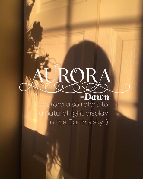 Aurora Name Aesthetic, Aurora Name Meaning, Aurora Meaning, Aurora Name, Oc Creation, Ethereal Core, Fantasy Character Names, Unique Girls, Goddess Names