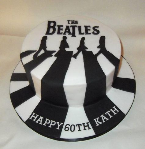 beatles pasteles de música Beatles Birthday Cake, Beatles Cake, Beatles Themed Party, Beatles Birthday Party, 60th Birthday Ideas For Dad, Road Cake, Beatles Theme, Beatles Birthday, Music Themed Cakes