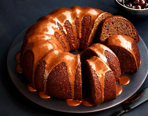 coca-cola-bundt-cake-with-amarena-cherries-FT-RECIPE1221-1 Coca Cola Bundt Cake, Chocolate Cream Cheese Pound Cake, Spice Bundt Cake, Kahlua Cake, Cocoa Cola, Cheese Pound Cake, Cream Cheese Pound Cake, Chocolate Cream Cheese, Bundt Cakes Recipes