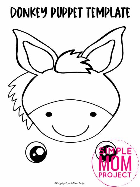 Are you looking for a fun way to put on a puppet show? Click now to download and print our paper bag puppet donkey template. Your kids will love putting on their favorite animal and make funny donkey noises! This donkey paper bag puppet craft is perfect for kids of all ages including preschoolers and toddlers. Donkey Puppet Paper Bag, Donkey Paper Bag Puppet, Donkey Headband Craft, Donkey Template, Donkey Crafts, Donkey Craft, Wonky Donkey, Paper Bag Puppet Craft, Puppet Template