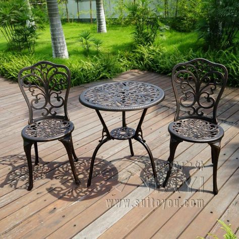 Look what I found on AliExpress Patio Decorations Outdoor, Iron Grill Design, Farmhouse Outdoor Furniture, Outdoor Porch Furniture, Outdoor Furniture Ideas Backyards, Condo Patio, Outdoor Rattan Furniture, Outdoor Patio Furniture Ideas, Round Patio Table