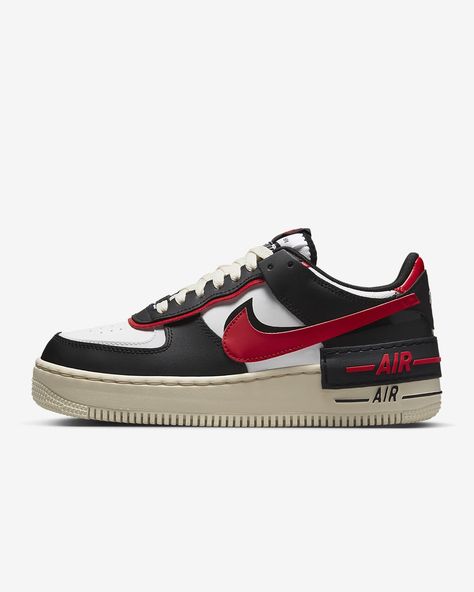 Nike AF-1 Shadow Women's Shoes. Nike CA Nike Af1 Shadow, Nike Airforce 1, Shoes Nike, Nike Store, Cute Nike Shoes, Cute Nikes, Air Force 1, Air Jordan, Nike Air Jordan