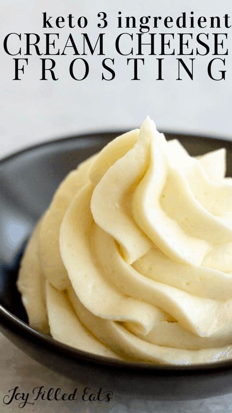 Keto Cream Cheese Frosting, Sugar Free Frosting, Galletas Keto, Cream Cheese Frosting Easy, Keto Cream Cheese, Sweet Sauces, Postre Keto, Keto Cream, Joy Filled Eats