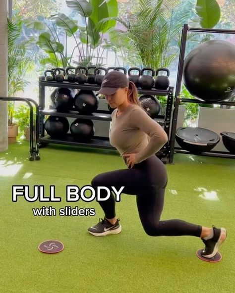 Exercises With Sliders, Disk Exercises, 30 Minute Full Body Workout, Slider Workout, Curtsy Lunges, Knee Tucks, Slider Exercises, Hamstring Curls, Floor Workouts