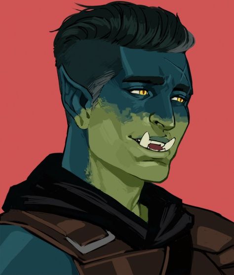 Mighty Nein Fanart, Fjord Stone, Orc Art, Sebastian Castellanos, Mighty Nein, Critical Role Fan Art, Funny Comments, Critical Role, And So The Adventure Begins