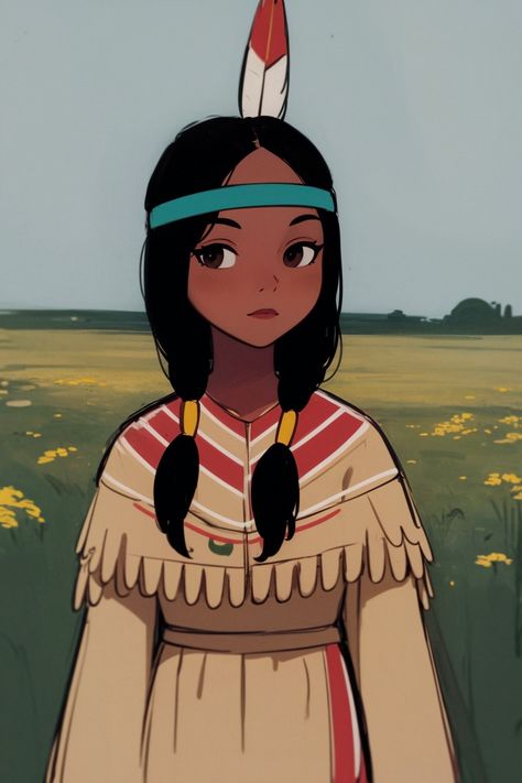 Native American Fanart, Native American Cartoon, Tiger Lily Peter Pan, Pocahontas Drawing, Princess Tiger Lily, The Loud House Fanart, Female Reference, Tiger Lily, Disney Fan Art