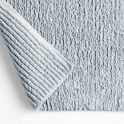 Bath Mats and Bathroom Rugs | Crate & Barrel Canada Bathroom Rugs Ideas Master, Modern Coastal Bathroom, Grey Bath Mat, Bath Trends, Luxury Bath Mats, White Bath Mat, Blue Bath Mat, Wooden Bath, Blue Bath