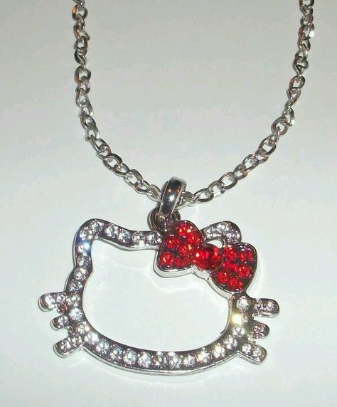 Hello Kitty Things, Bedazzled Stuff, Hello Kitty Necklace, Kitty Necklace, Sell Jewelry, Hello Kitty Jewelry, Hello Kitty Rooms, Kitty Clothes, Hello Kitty Clothes