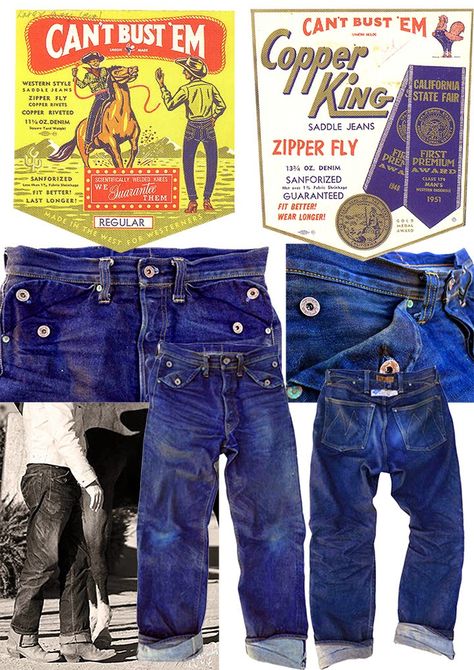 Male Fashion Design, Americana Fashion Men, History Of Jeans, Waist Overalls, Industrial Clothing, Men's Denim Style, Biker Denim, Vintage Overalls, Workwear Vintage