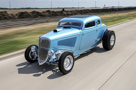 Street Rods Trucks, 34 Ford Coupe, Custom Rat Rods, Old School Muscle Cars, Ford Hot Rod, Monkey Garage, Hot Rod Cars, Hot Rods Cars Muscle, Car Man Cave