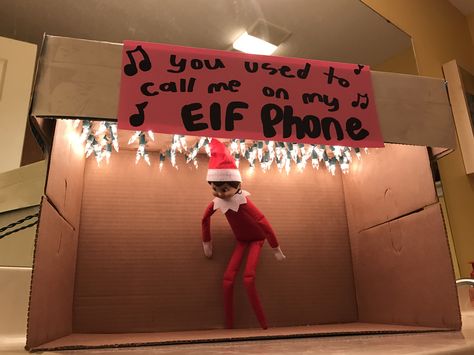 Elf On The Shelf Ideas Aesthetic, Elf Ideas Easy Funny, Elf On The Shelf Pet Ideas, Elf On Shelf Funny, Elf Memes, Decorating Your Front Porch, Christmas Porch Decorating Ideas, Elf Stuff, Elf Ideas Easy