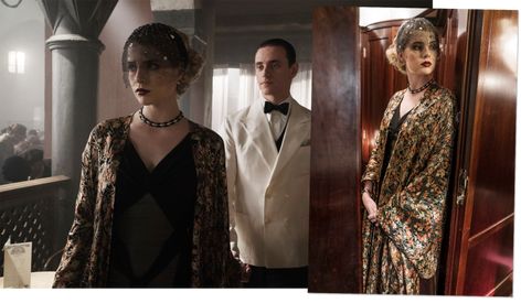 Lucy Boynton and Sergei Polunin as Countess and Count Andrenyi Downton Abbey Season 6, Downton Abbey Quotes, Downton Abbey Costumes, Downton Abbey Movie, Downton Abbey Series, Elizabeth Mcgovern, Sergei Polunin, The Orient Express, Express Fashion