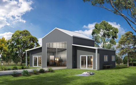 Barn studio Kit Homes Australia, Livable Sheds, Farmhouse Sheds, Barn Style Shed, Shed House, Shed House Plans, Farm Shed, American Barn, Shed Home